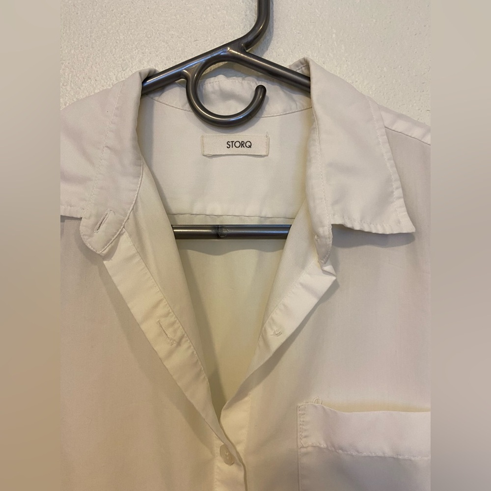 STORQ Women's Cream Button Down Shirt